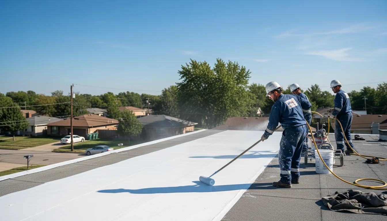 Commercial roof coating in Ivanhoe, TX near me